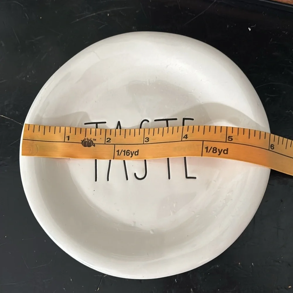 Rae Dunn Taste Ceramic Appetizer Plate